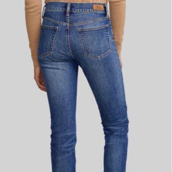 Polo Ralph Lauren The Tompkins Skinny Jeans High Waist Size 32 - Picture 3 of 16